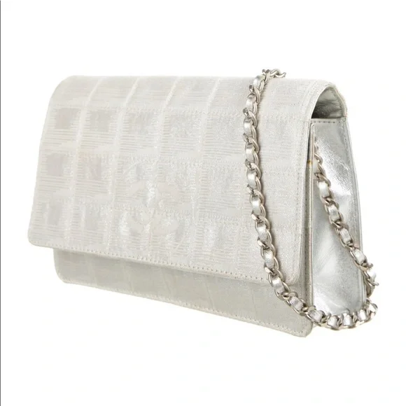 Chanel Travel Ligne Line Wallet On Chain WOC Crossbody Purse Bag